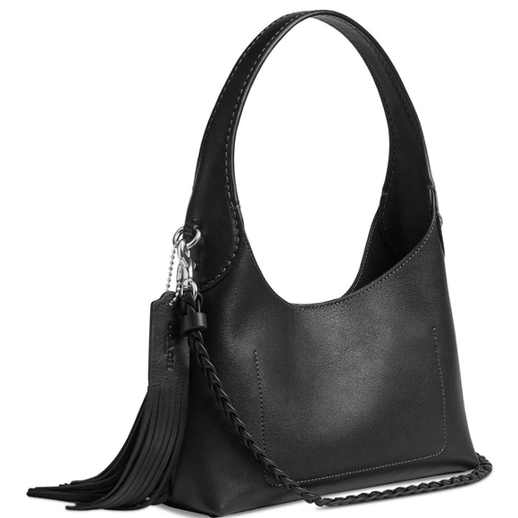Coach Brooklyn 23 with Fringe -Black - Picture 2 of 5